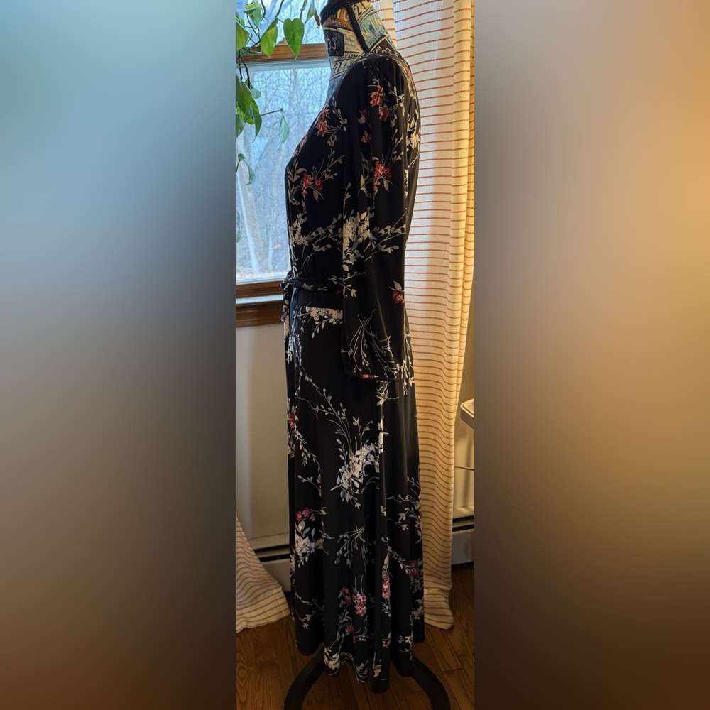 Ralph Lauren Floral Black Dress - Picture 9 of 13
